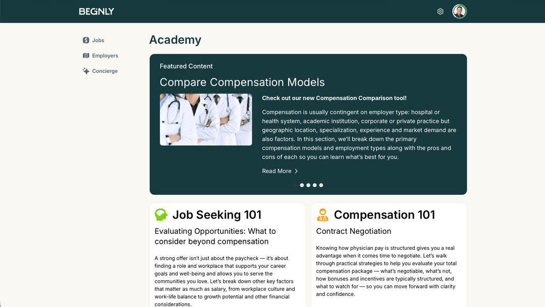 Beginly Career Resources